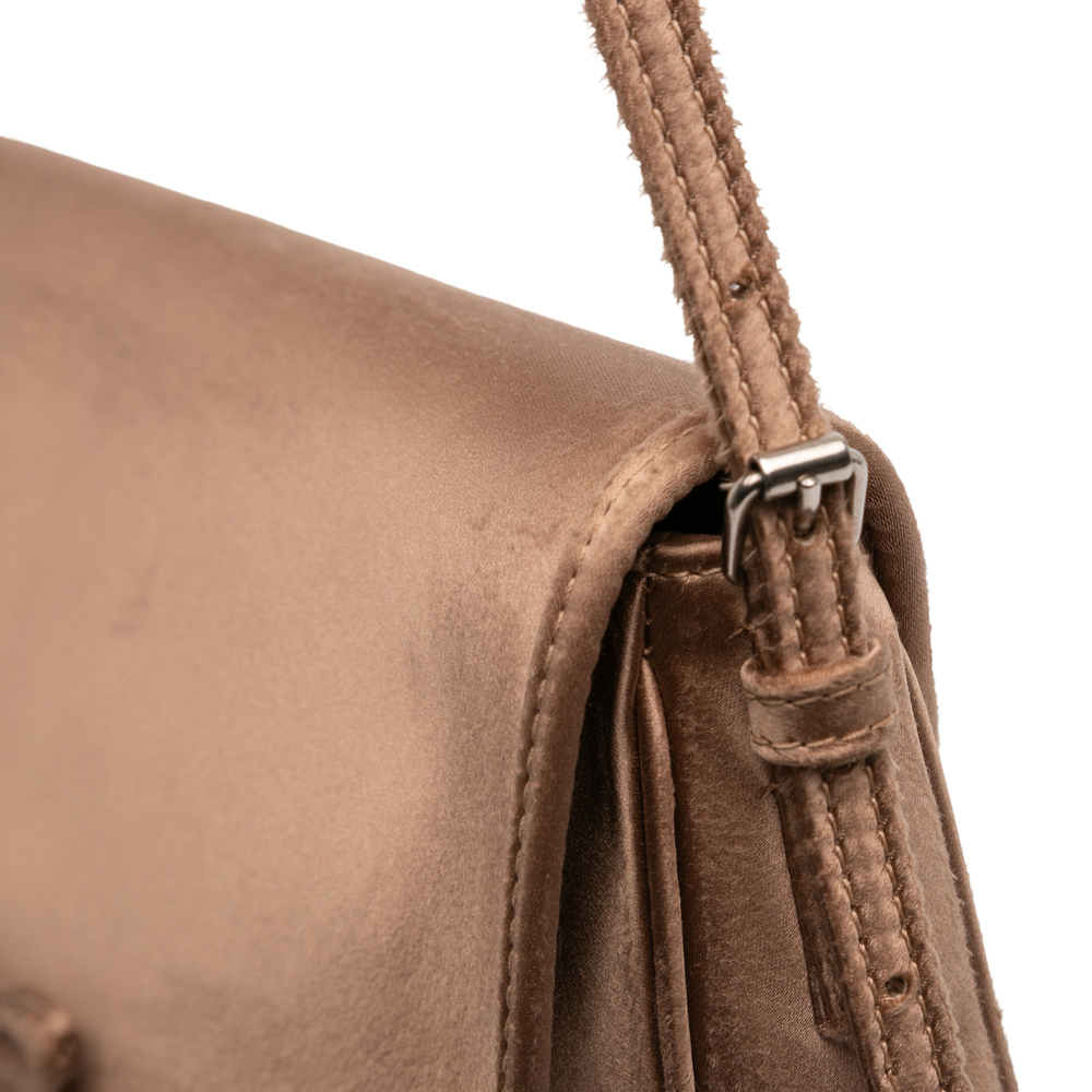 Pre-Loved Balenciaga Distressed Satin Leopolda Pochette - Picture 9 of 11